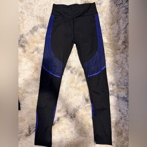 Fashion Nova Black and Blue Leggings